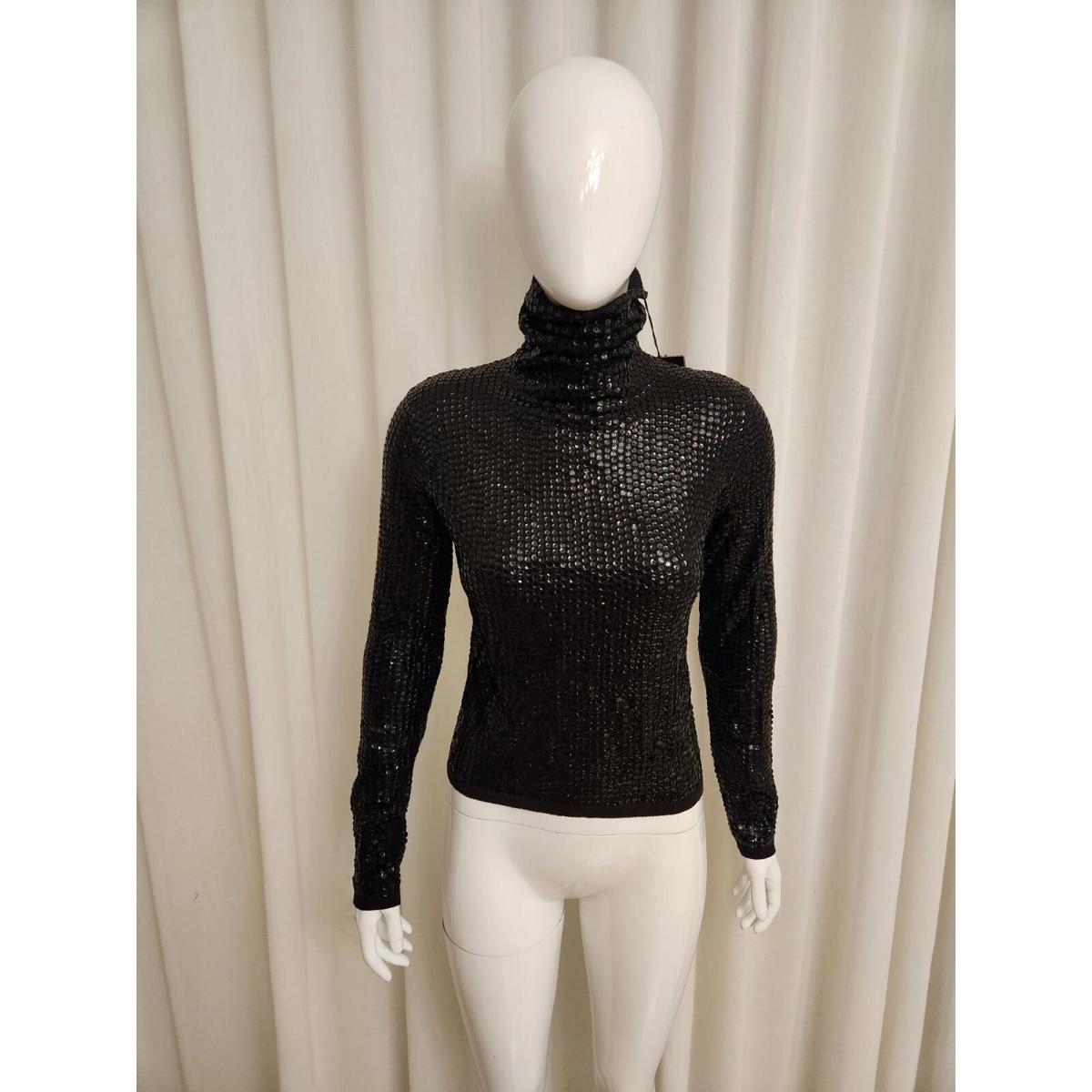 Ports 1961 Silk/Cashmere Sequin Turtleneck Sweater, Nwt, Size S, Retail $525.00